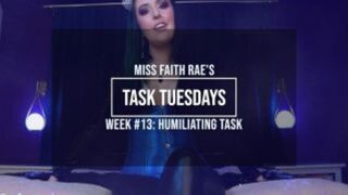 A Humiliating Task for Loser Pets - Miss Faith Rae's Femdom Audio Slave Instructions - HD 1080p MP4