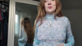 My cute PINK Nipples need sucked - TRANSPARENT Try On Haul - OF @sableheart