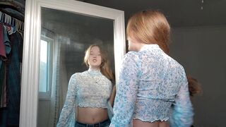 My cute PINK Nipples need sucked - TRANSPARENT Try On Haul - OF @sableheart