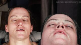 Dirty Dees taking more amateur homemade huge double cum loads to the face