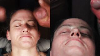 Dirty Dees taking more amateur homemade huge double cum loads to the face