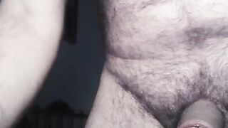 A river of cum erupts from my hard cock