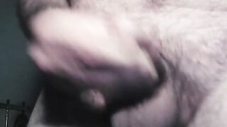 A river of cum erupts from my hard cock