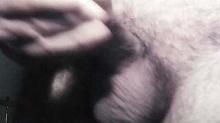 A river of cum erupts from my hard cock