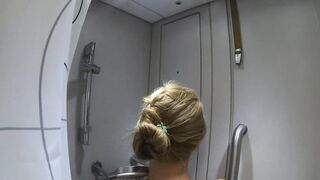 Shower on the train