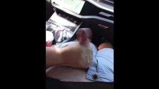 Handjob in car.