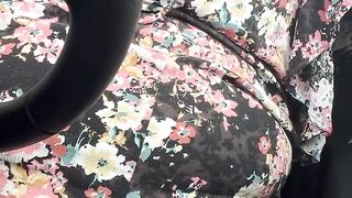 Verbal clothed public car masturbation