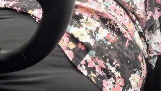 Verbal clothed public car masturbation