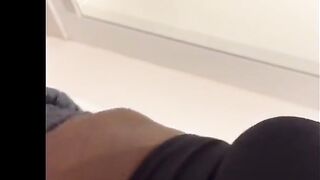 Sexy Black MILF Blows Her Daddy in Change Rooms