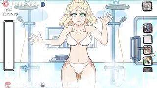 Zelda Fucked In The Shower Against The Glass - Hole House